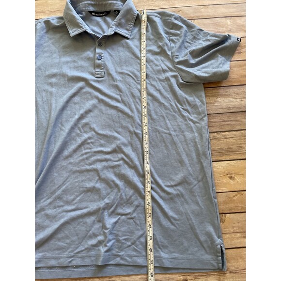Travis Matthew Polo Shirt Mens XL Golf Island Blue Short Sleeve - Picture 5 of 7